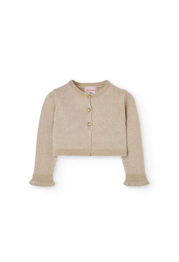 Knitwear jacket for baby girl -BCI
