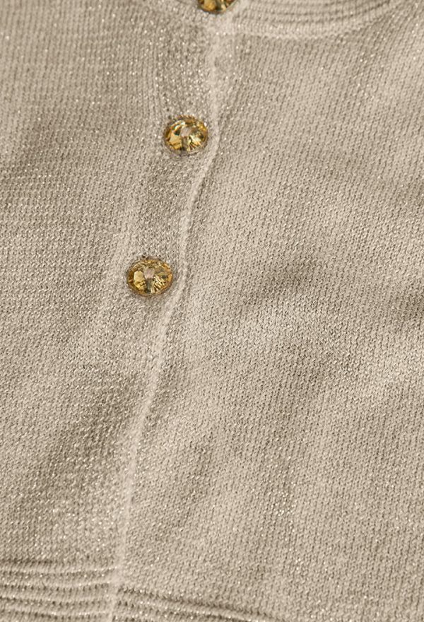 Knitwear jacket for baby girl -BCI - Image 3