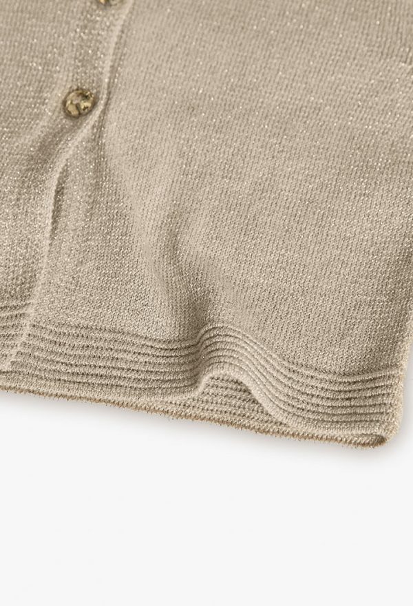 Knitwear jacket for baby girl -BCI - Image 4