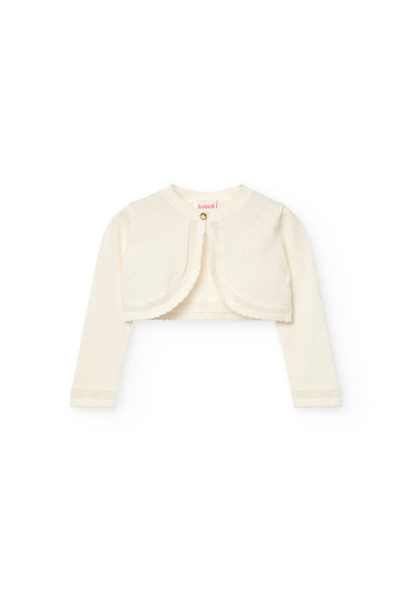 Knitwear bolero for baby girl -BCI