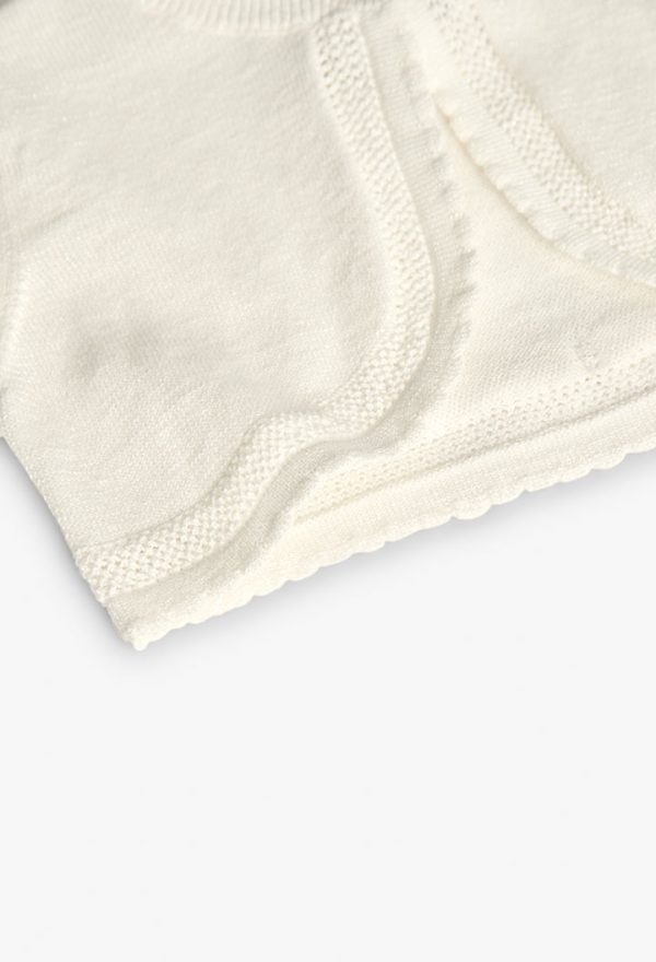 Knitwear bolero for baby girl -BCI - Image 4