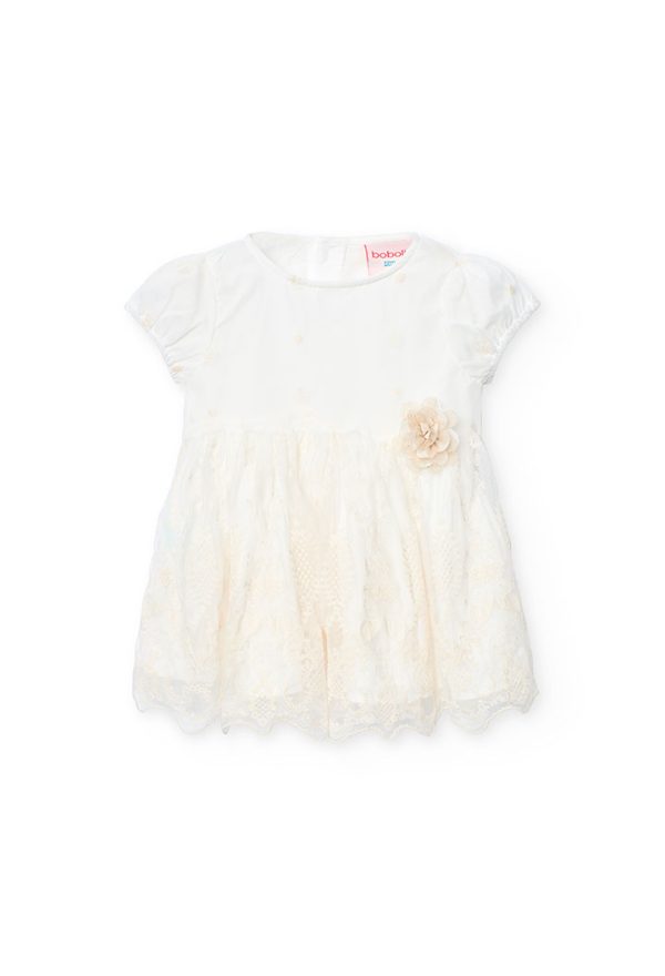 Tulle dress embroidery for baby -BCI