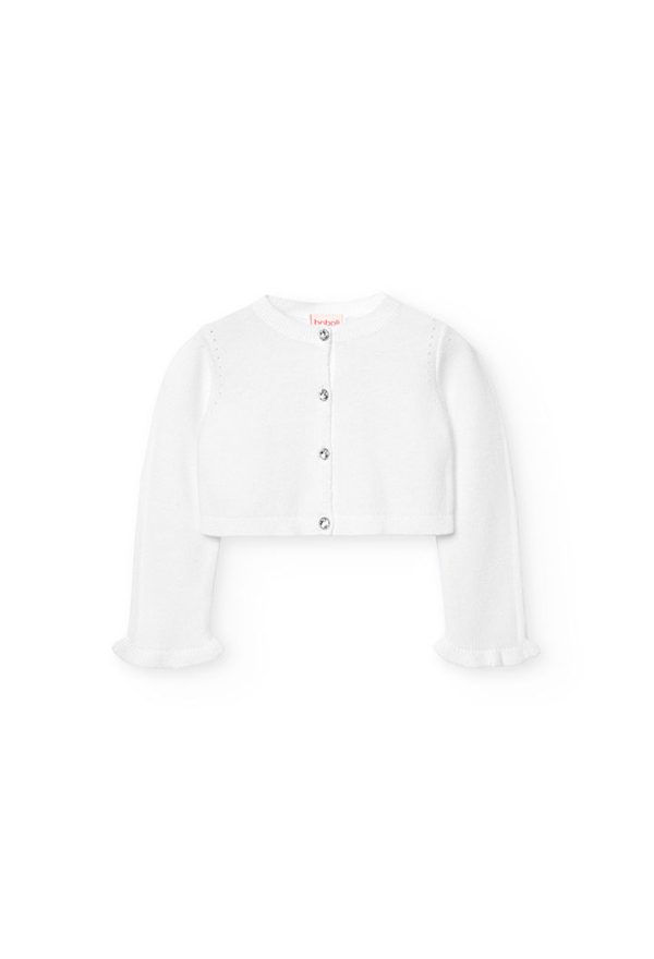 Knitwear jacket for baby girl -BCI