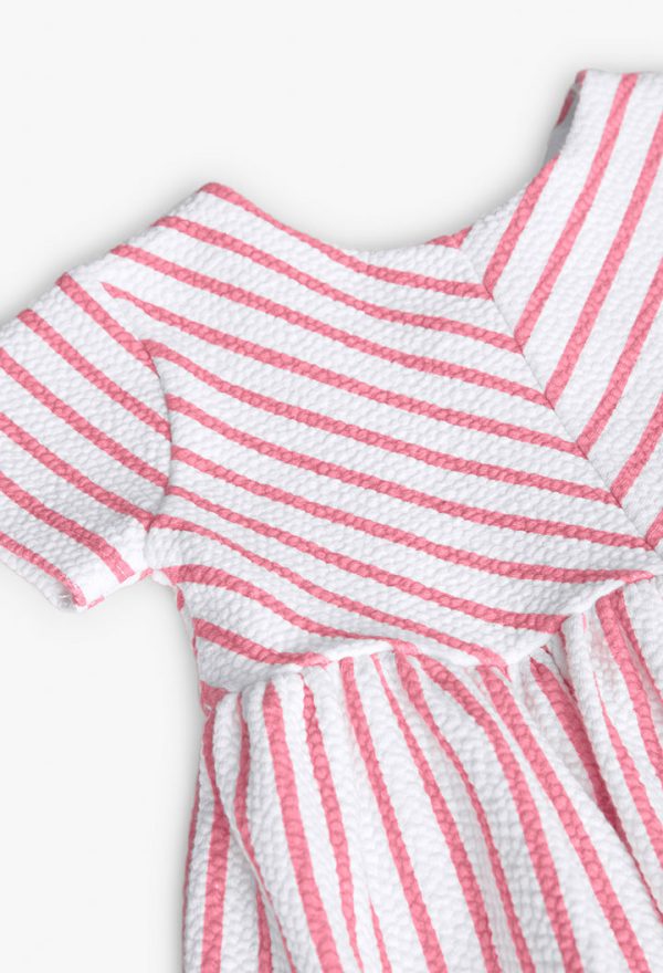 Knit dress striped for baby girl - Image 3