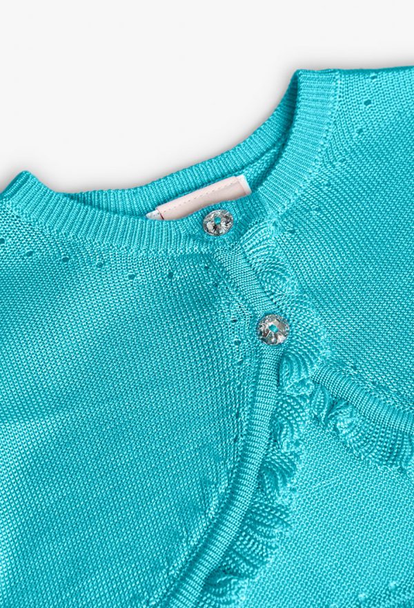 Knitwear bolero for baby girl - Image 3