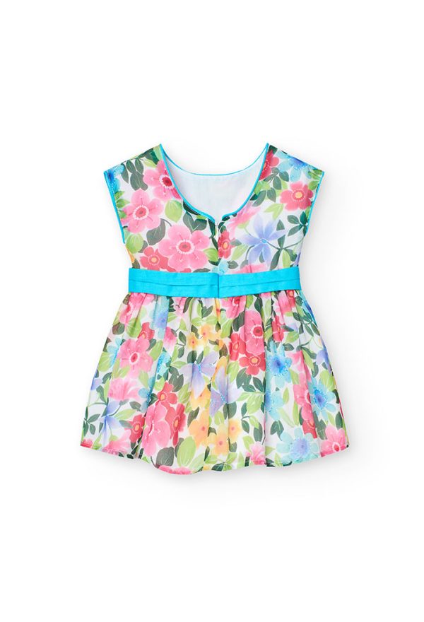 Chiffon dress floral for baby girl -BCI - Image 2