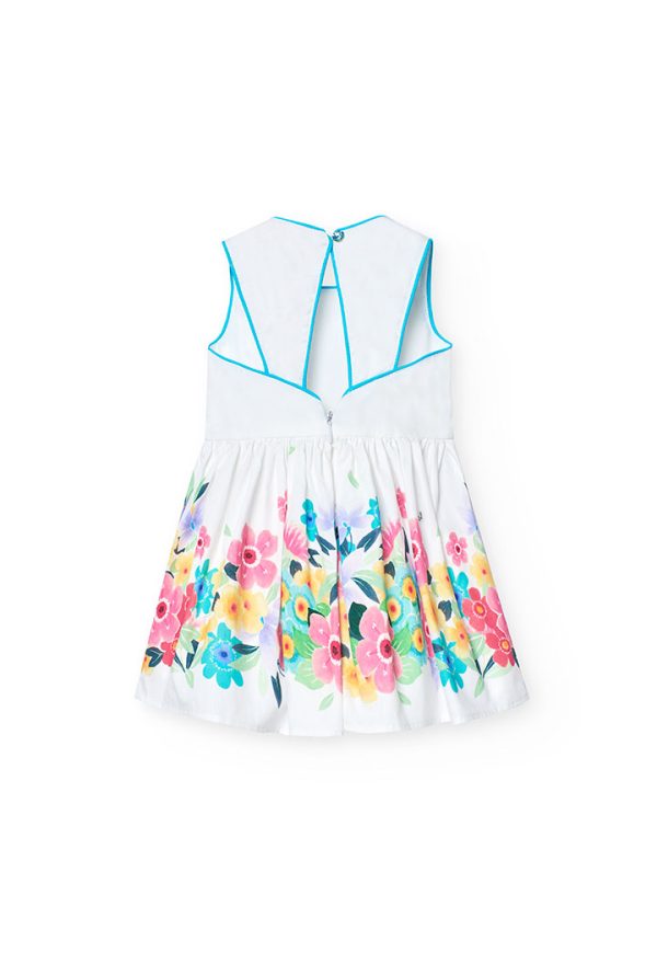 Satin sleevless dress for baby -BCI - Image 2
