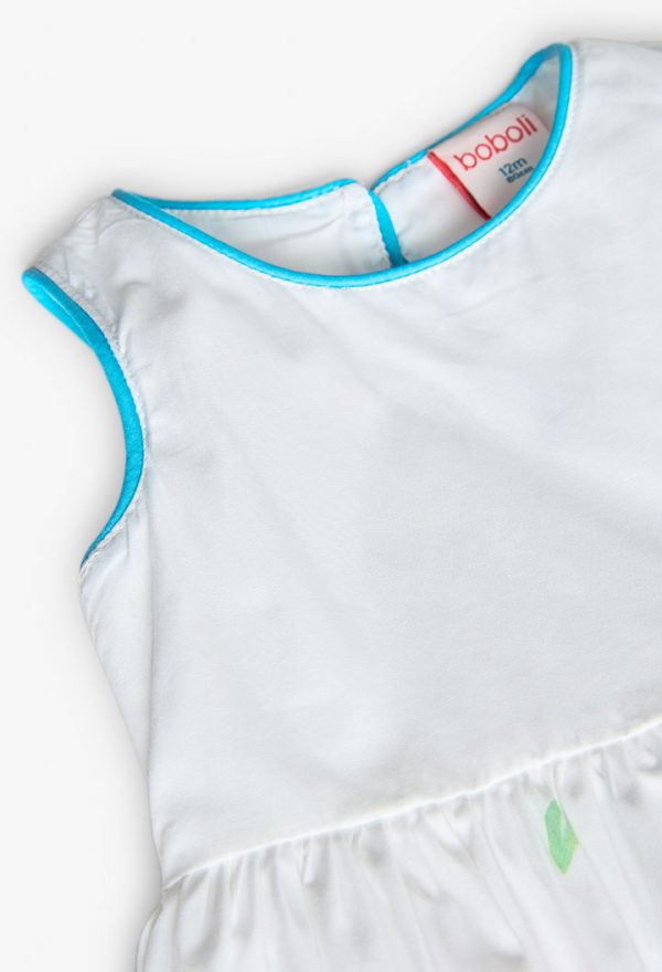 Satin sleevless dress for baby -BCI - Image 3