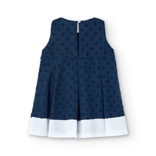 Φόρεμα chiffon navy blu Boboli Chic Kids - Image 2