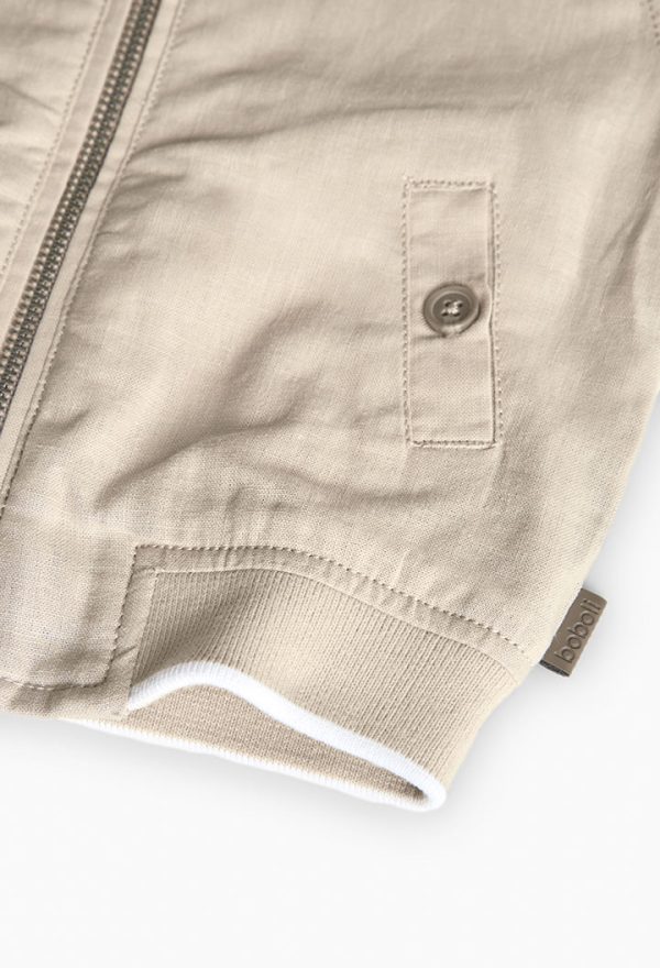Linen jacket for baby boy -BCI - Image 4