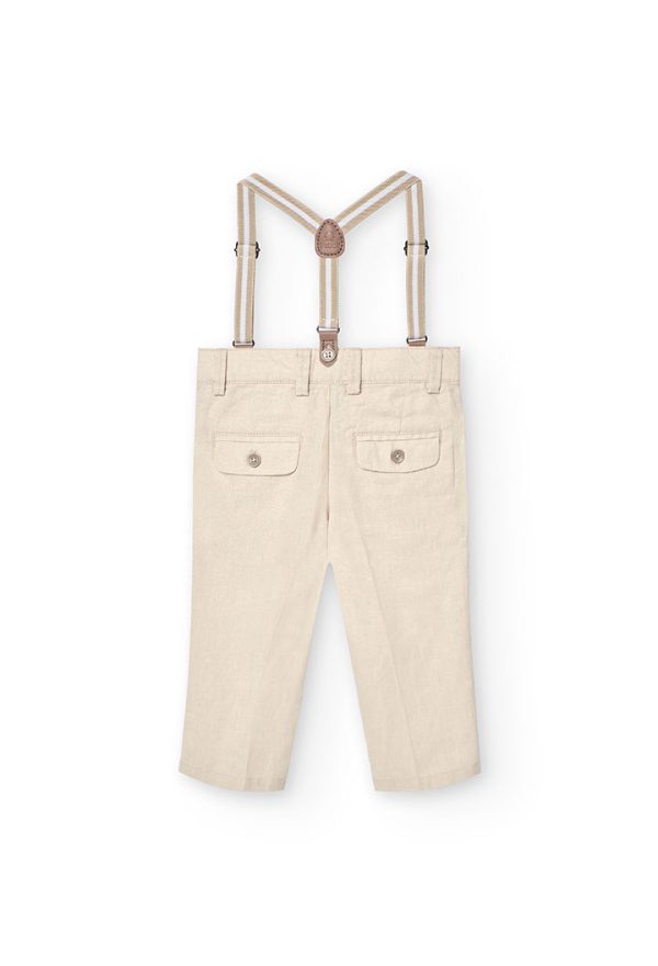 Linen trousers for baby -BCI - Image 2