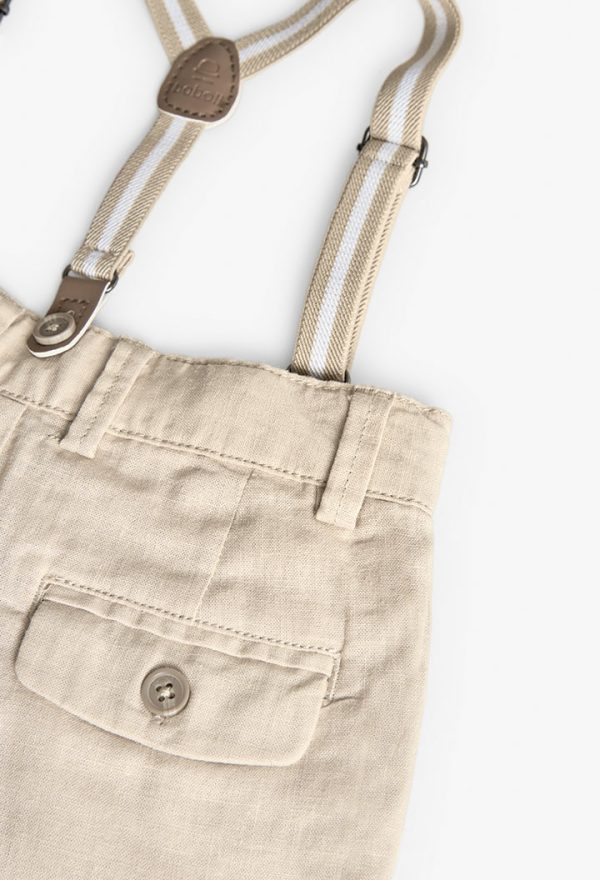 Linen trousers for baby -BCI - Image 4