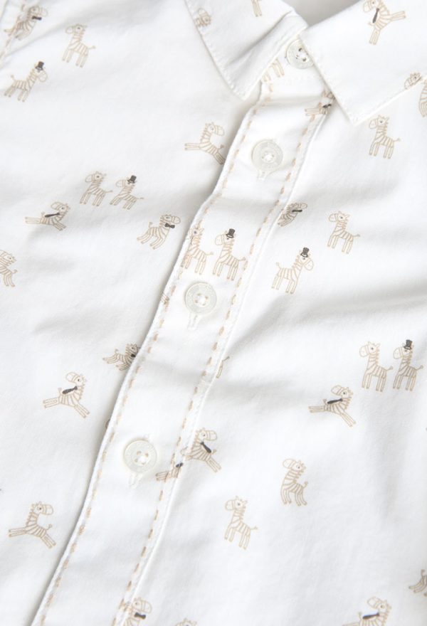 Poplin shirt printed for baby -BCI - Image 3