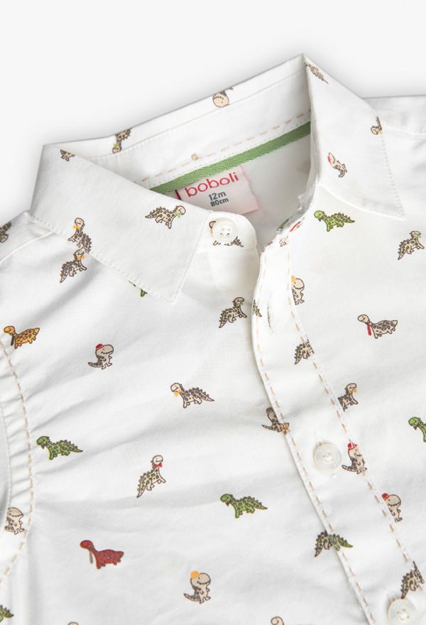 Poplin shirt printed for baby -BCI - Image 3