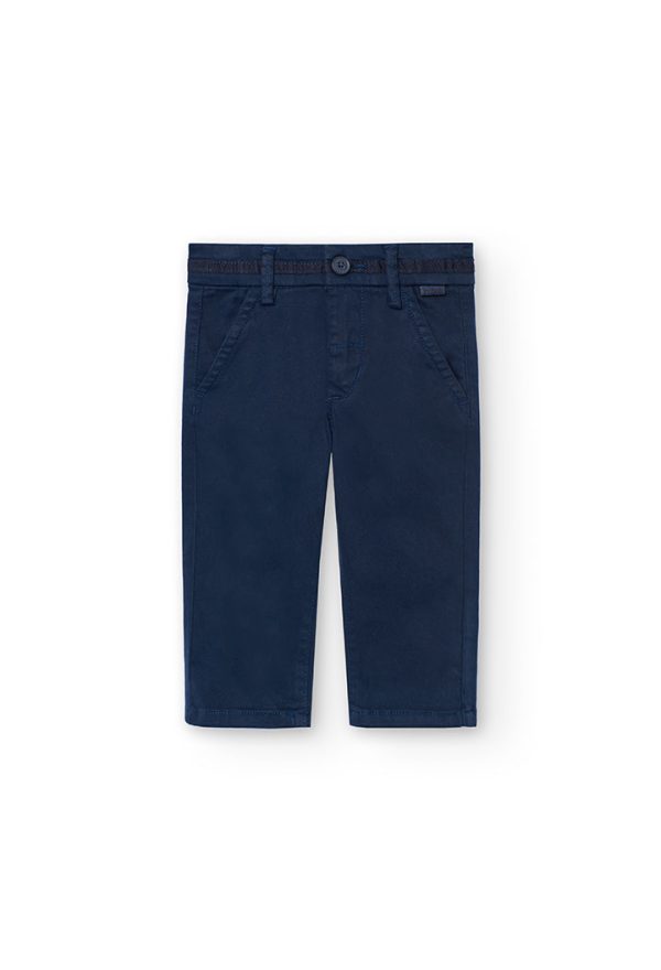 Stretch satin trousers for baby -BCI