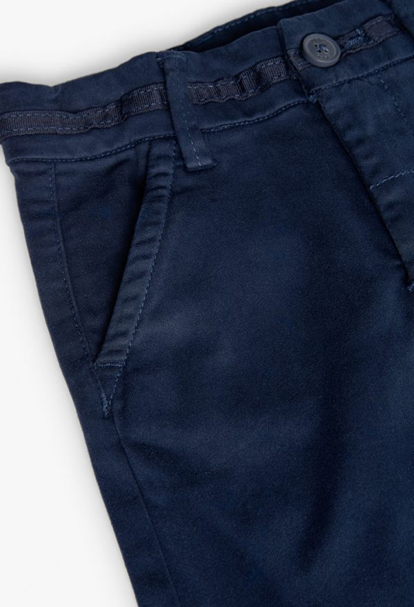 Stretch satin trousers for baby -BCI - Image 3
