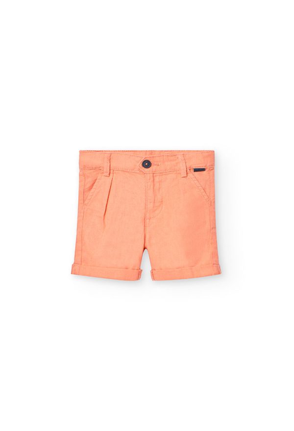 Linen bermuda shorts for baby boy -BCI