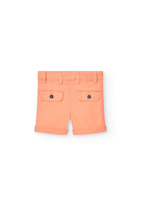 Linen bermuda shorts for baby boy -BCI - Image 2