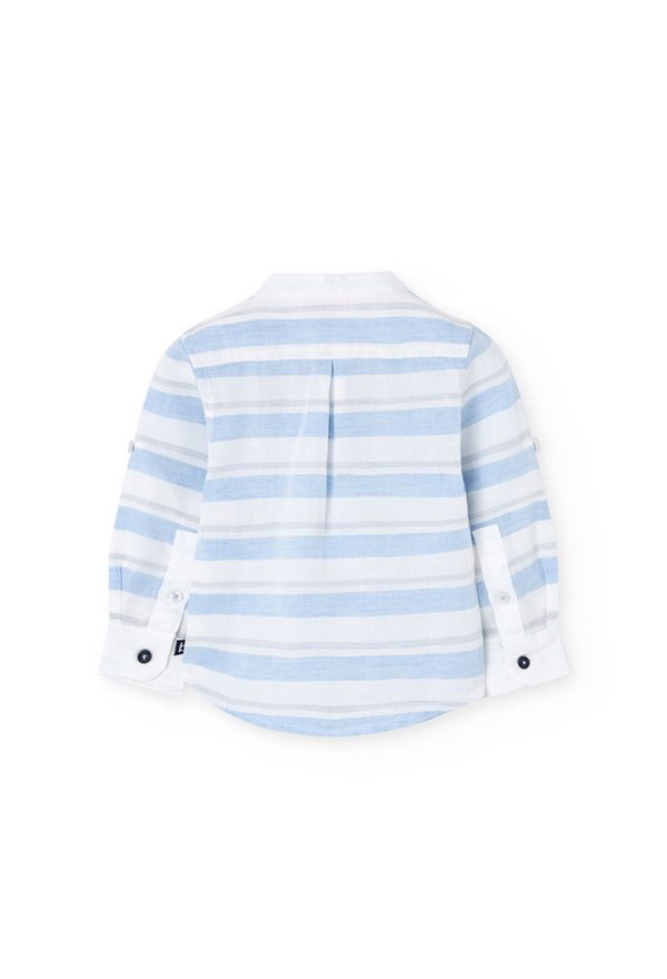 Shirt linen striped for baby -BCI - Image 2