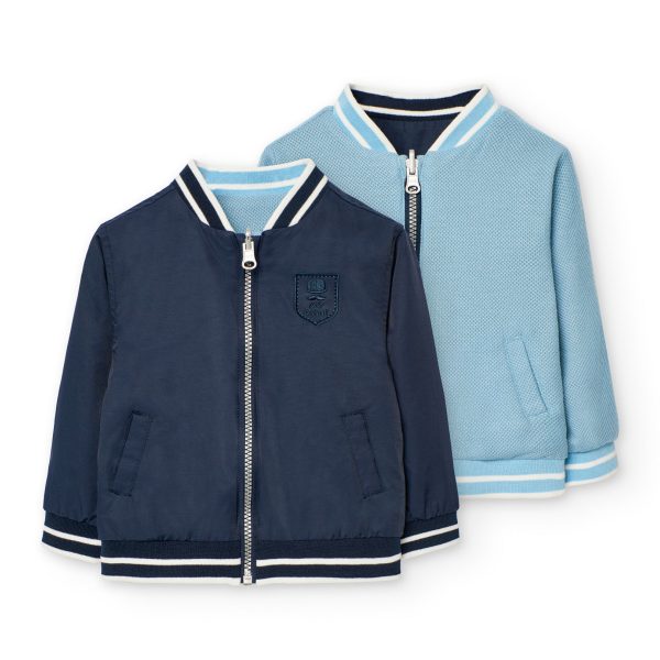 Technical fabric  jacket for baby boy -BCI