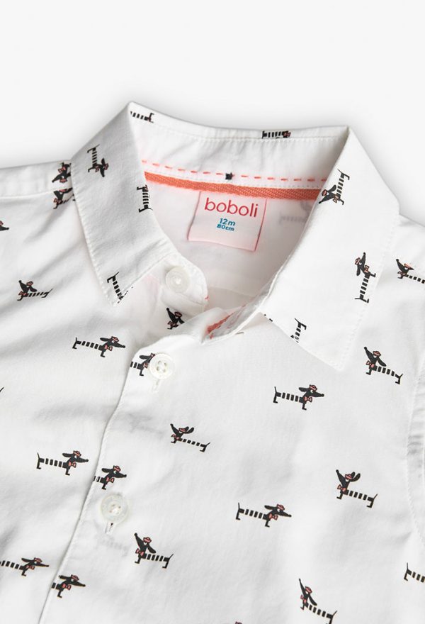 Poplin shirt for baby boy -BCI - Image 3