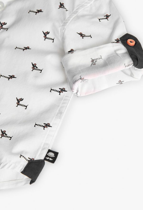 Poplin shirt for baby boy -BCI - Image 4