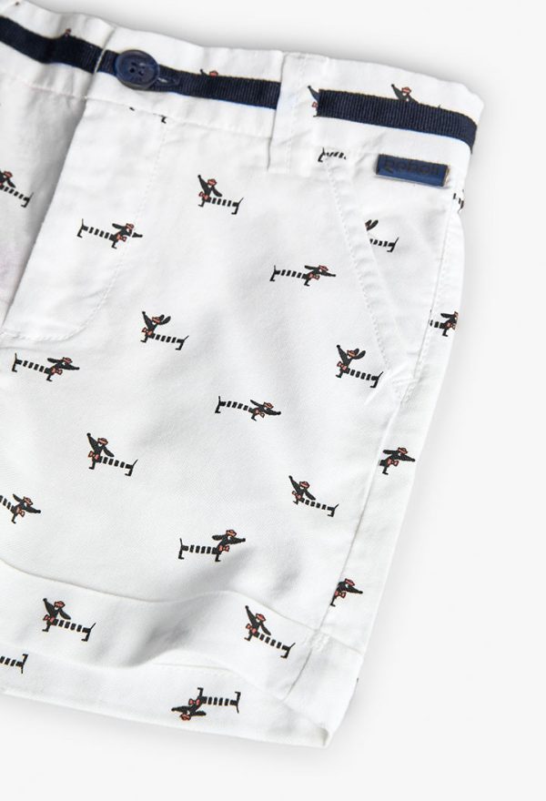 Oxford bermuda shorts for baby boy -BCI - Image 4