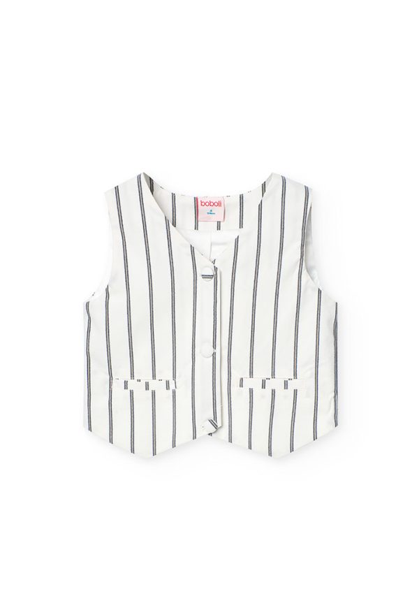 Vest striped for girl