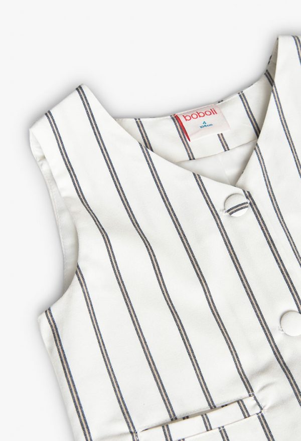 Vest striped for girl - Image 3