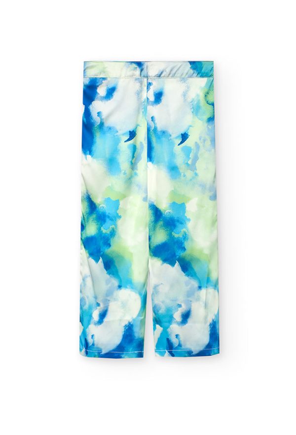 Satin trousers printed for girl - Image 2