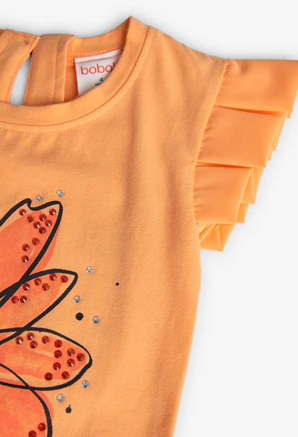Stretch knit t-Shirt for girl -BCI - Image 3