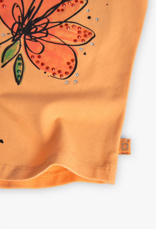 Stretch knit t-Shirt for girl -BCI - Image 4