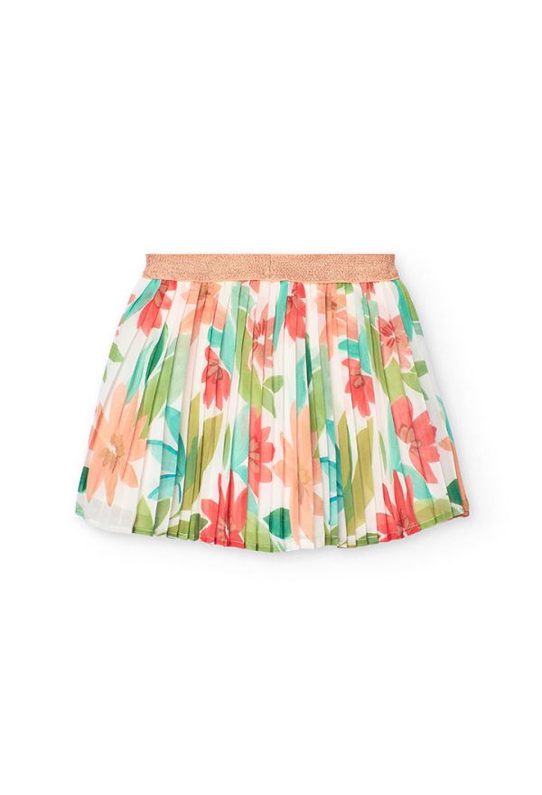 Skirt gauze floral for girl -BCI - Image 2