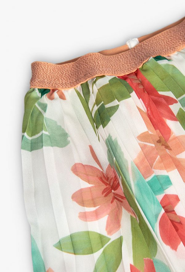 Skirt gauze floral for girl -BCI - Image 3