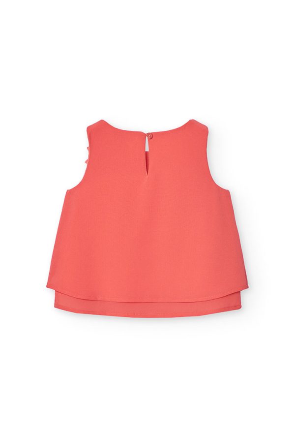Blouse gauze sleevless for girl - Image 2