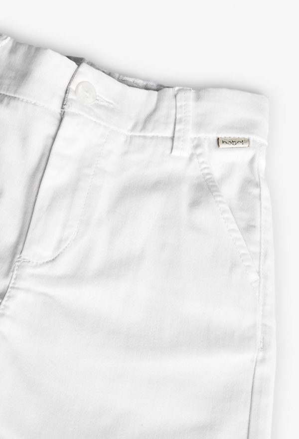 Stretch satin trousers for boy -BCI - Image 3