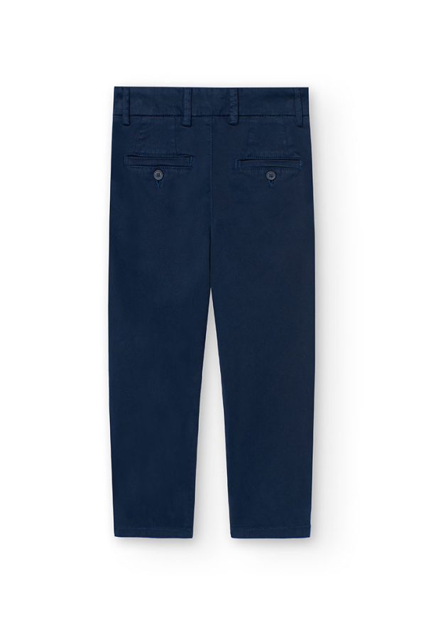 Stretch satin trousers for boy -BCI - Image 2