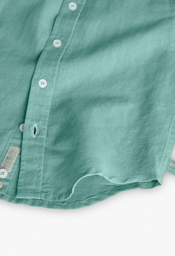 Linen shirt long sleeves for boy -BCI - Image 4