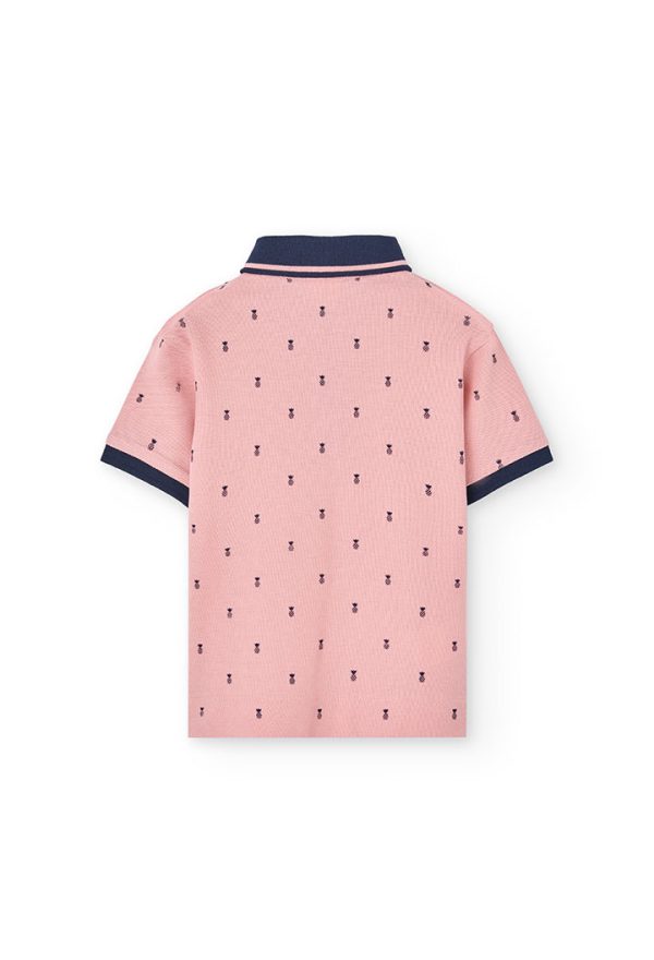 Pique polo printed for boy -BCI - Image 2