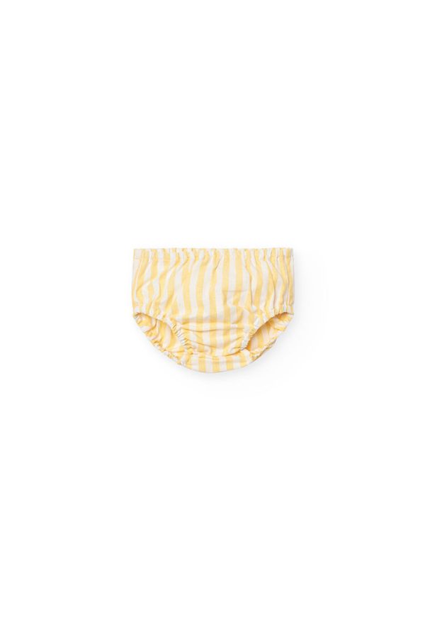Linen dress striped for baby -BCI - Image 3