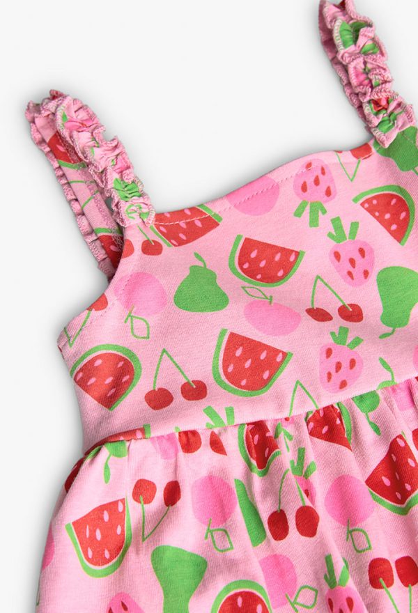 Knit dress printed for baby -BCI - Image 3