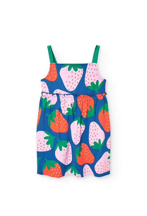 Knit dress printed for girl