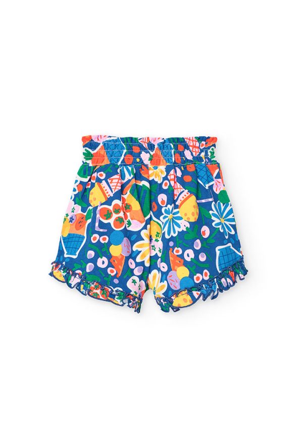 Knit bermuda shorts for girl -BCI - Image 2