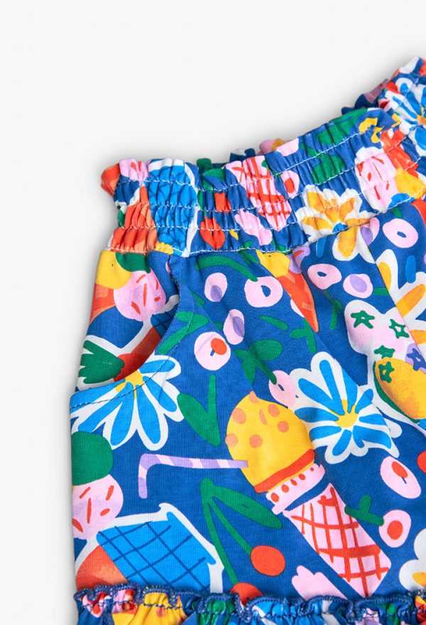 Knit bermuda shorts for girl -BCI - Image 3