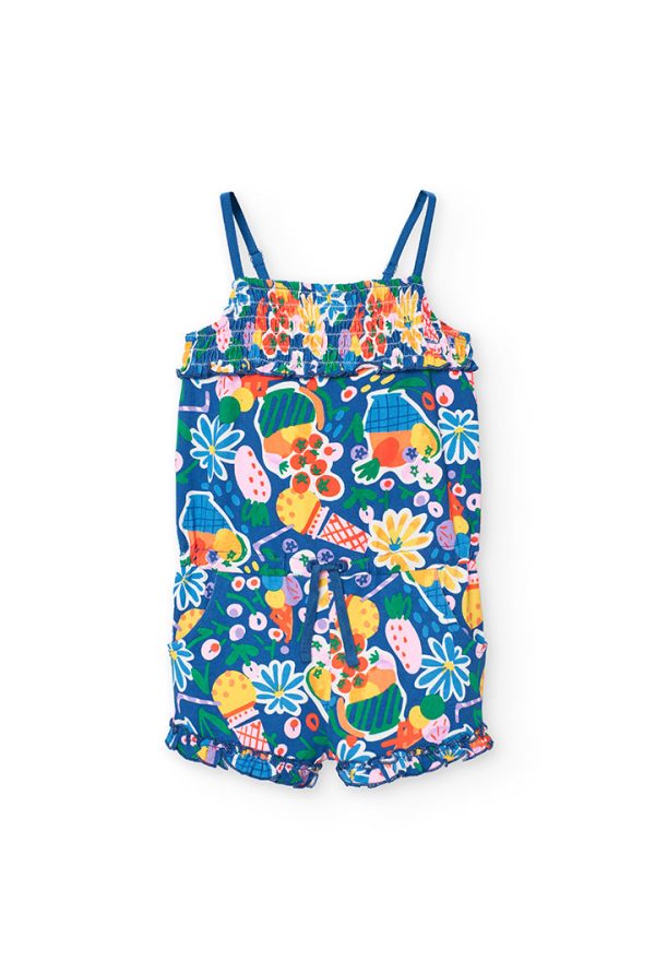Knit jumpsuit fruits for girl -BCI