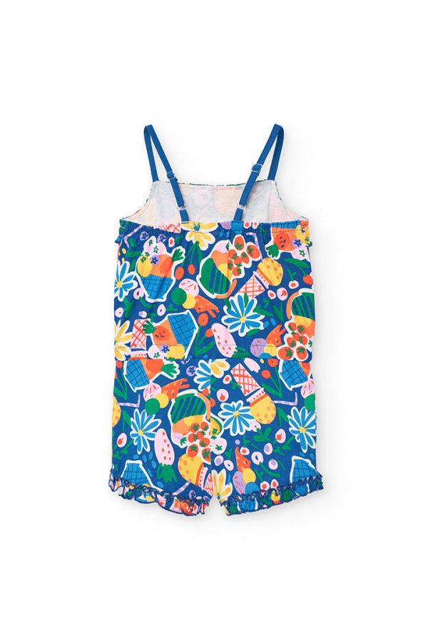 Knit jumpsuit fruits for girl -BCI - Image 2
