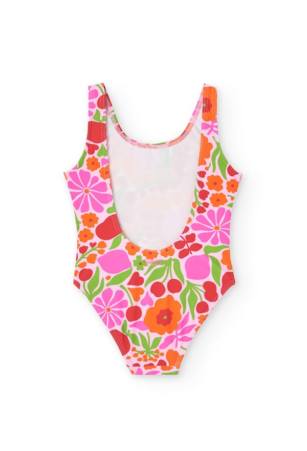 Swimsuit polyamide floral for girl - Image 2