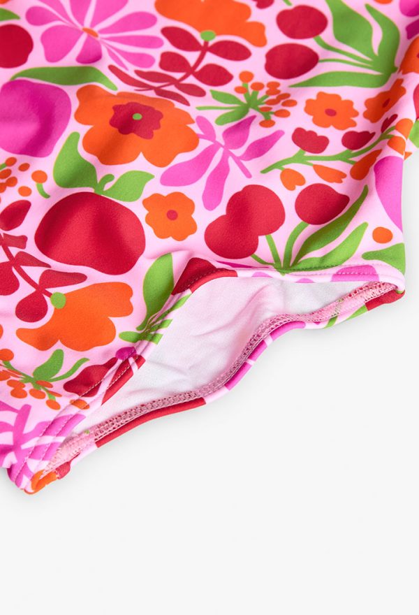 Swimsuit polyamide floral for girl - Image 4
