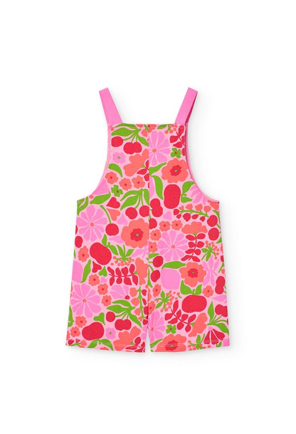 Knit jumpsuit floral for girl -BCI - Image 2