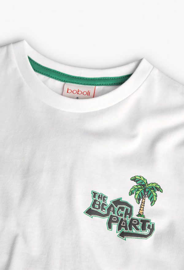 Knit t-Shirt short sleeves for boy -BCI - Image 3